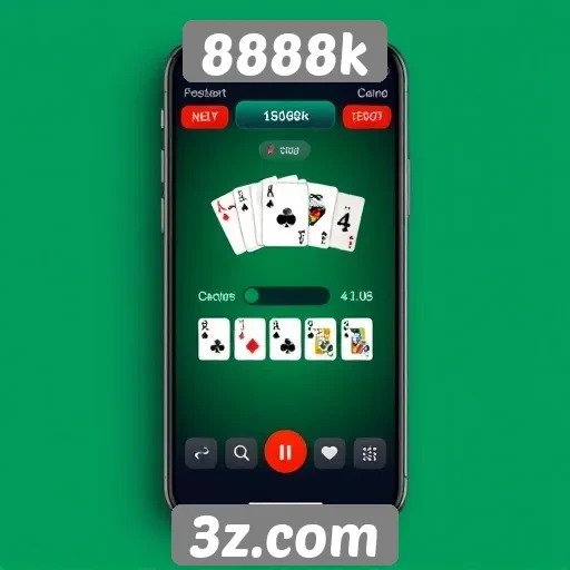 Interface do 8888k é otimizada para dispositivos móveis