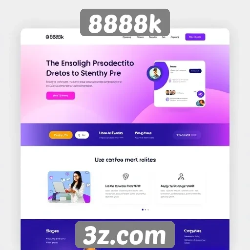 Web design do 8888k para melhor experiência